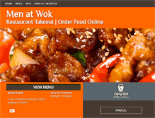 Tablet Screenshot of menatwokrestaurant.com